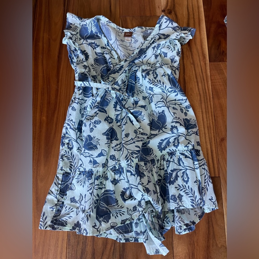 Tea Collection Sublimely Simple Cotton Dress.  Lovely fabric! 4